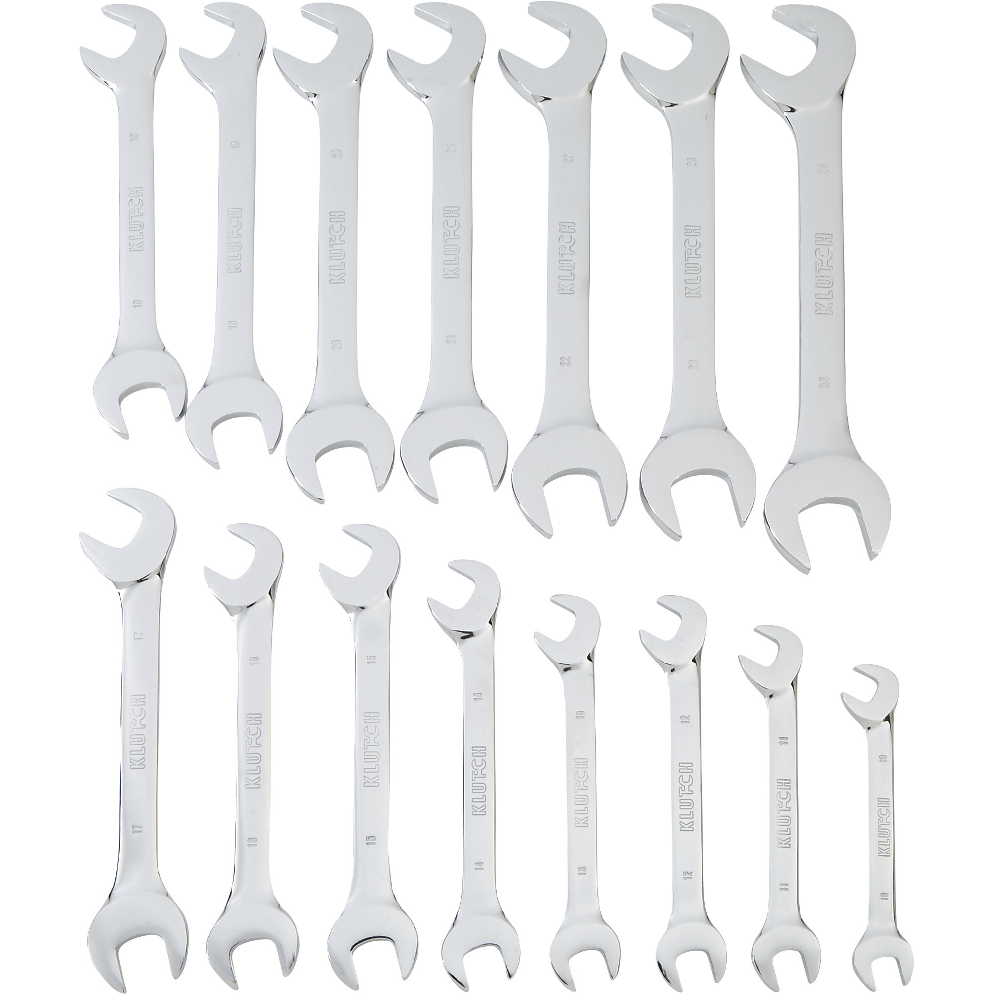 Klutch Angle Wrench Set, 15-Pc., Metric